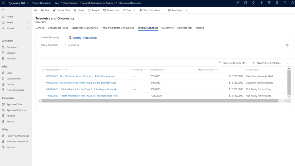 Microsoft Dynamics 365 Project Operations - 天微資訊股份有限公司