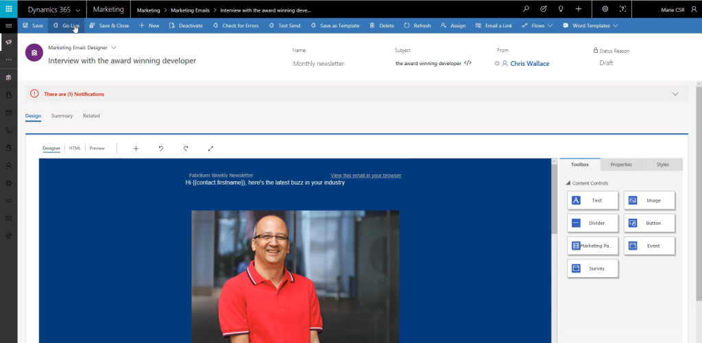 Dynamics 365 Marketing 1